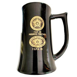 Vintage Fraternal Order Of The Police Mug FOPA 25 Beer Stein 20 oz INVRM